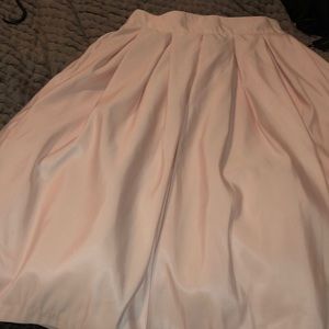 Peach circle skirt